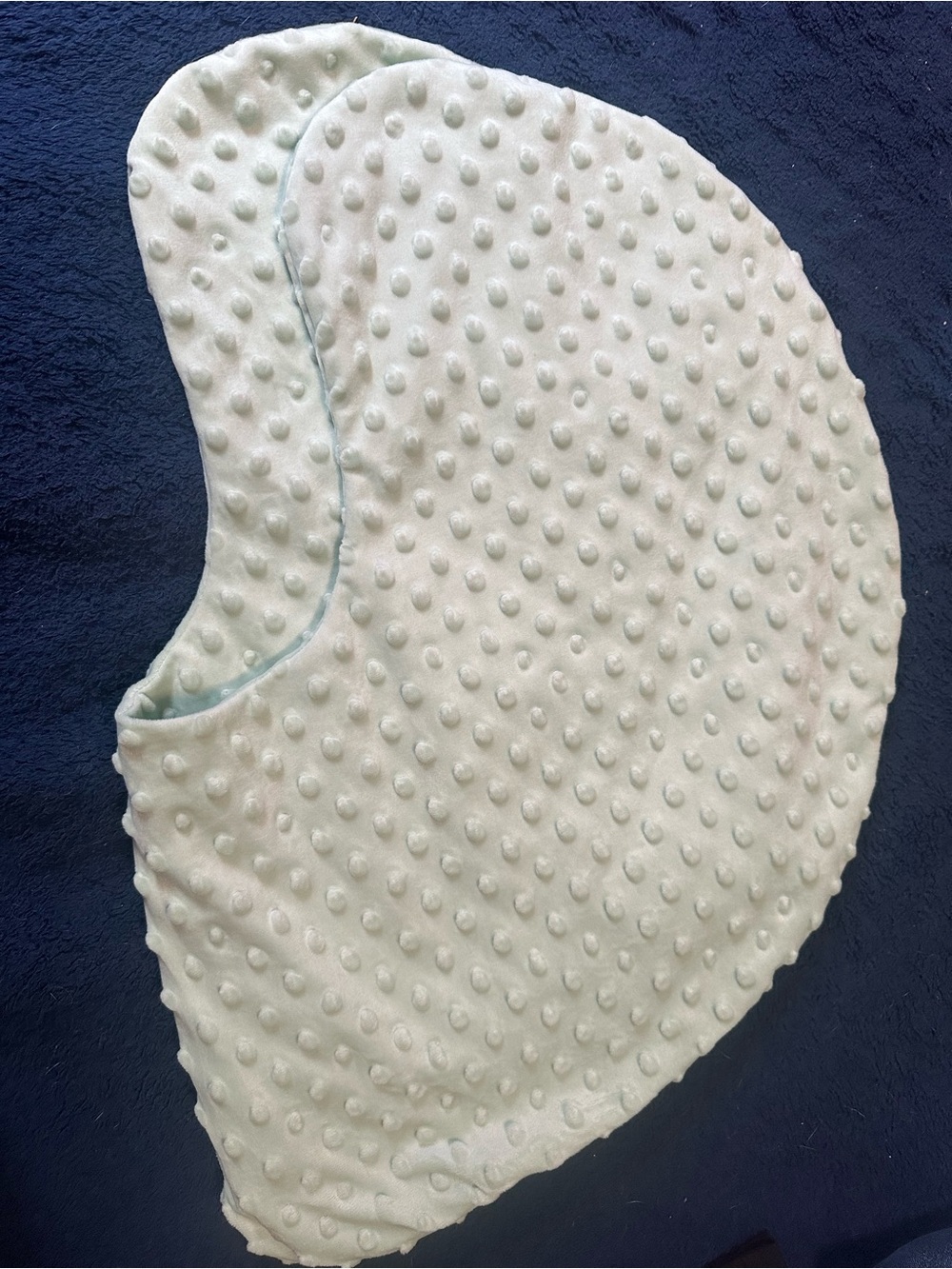 Textured Minky Baby Nursing Pillow Cover - Light Mint